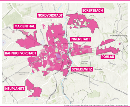 Ausbaugebiet Deutsche Telekom