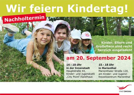 Plakat Kindertag am 20.09.2024