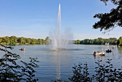 Fontäne im Schwanenteichpark