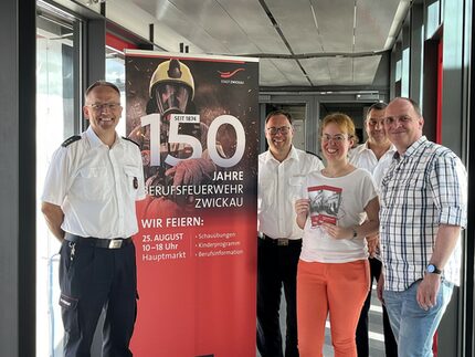 Gruppenfoto vom Pressetermin